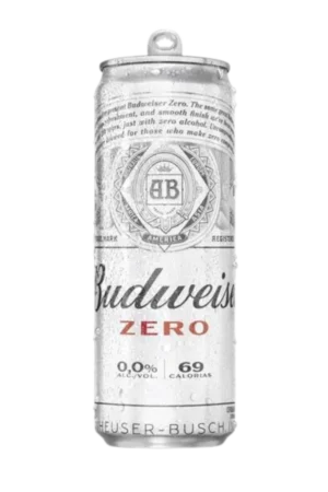 budweiser zero canned beer image